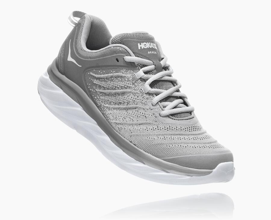 Hoka One One Koşu Ayakkabısı Erkek Gri - Akasa - YF0462978